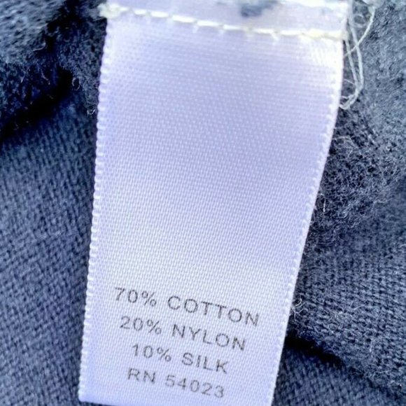 BANANA REPUBLIC PREMIUM LUXE YARN HALF ZIP 1/4 MENS SWEATER preppy navy - Picture 6 of 9